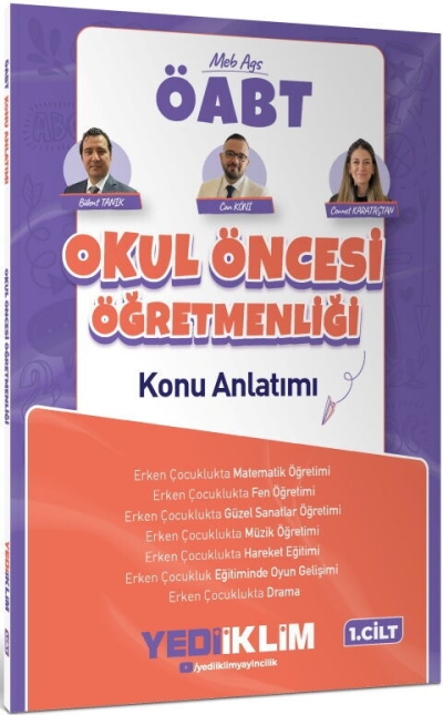 MEB AGS ÖABT Okul Öncesi Öğretmenliği Konu Anlatımı Cilt 1 Yediiklim Yayınları Vivo Fotokopi Merkezi