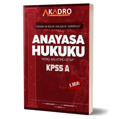 KPSS A Grubu Anayasa Hukuku Konu Anlatımlı A Kadro Yayınları 2024 Vivo Fotokopi Merkezi