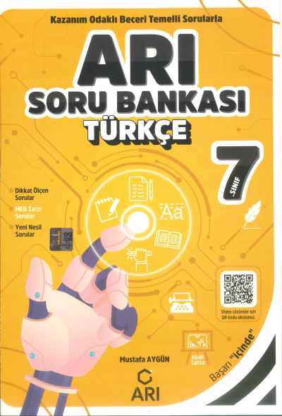 7. Sınıf Türkçe Arı Soru Bankası Arı Yayınları Vivo Fotokopi Merkezi