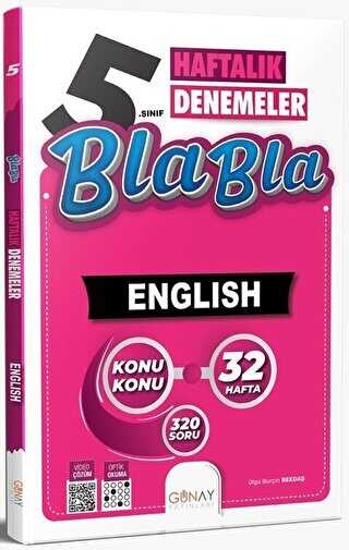 5.Sınıf 32 Haftalık Bla Bla İngilizce Denemeleri Günay Yayınları Vivo Fotokopi Merkezi