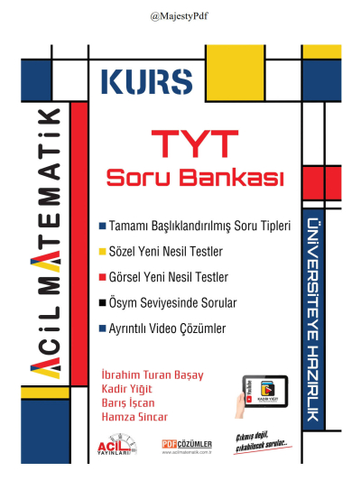 TYT Matematik KURS Soru Bankası Acil Yayınları Vivo Fotokopi Merkezi