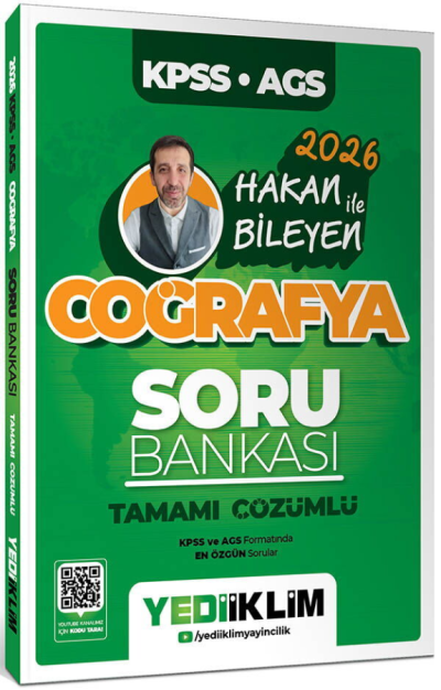 2026 KPSS AGS Coğrafya Tamamı Çözümlü Soru Bankası-Hakan Bileyen Yediiklim Yayınları Vivo Fotokopi Merkezi