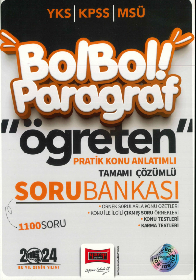 BOL BOL PARAGRAF ÖĞRETEN PRATİK KONU ANLATIMLI TAMAMI ÇÖZÜMLÜ SORU BANKASI Vivo Fotokopi Merkezi