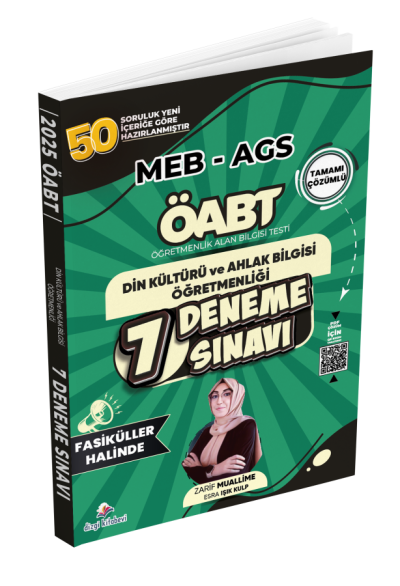 ÖABT MEB-AGS DKAB Din Kültürü ve Ahlak Bilgisi Öğretmenliği 7 Deneme Fasikül Çözümlü Dizgi Kitap Yayınları Vivo Fotokopi Merkezi