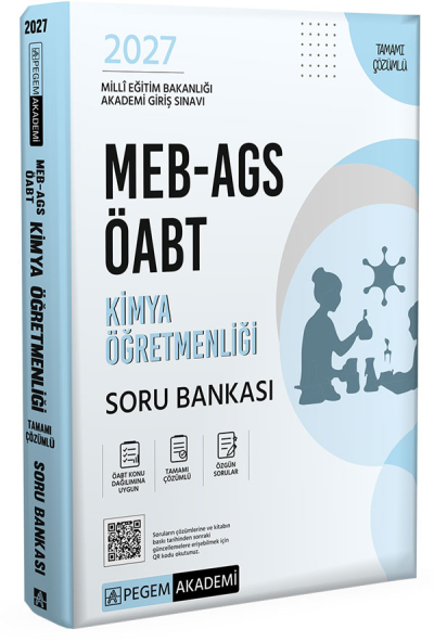 2027 ÖABT MEB-AGS Kimya Öğretmenliği Soru Bankası Çözümlü Pegem Akademi Yayınları Vivo Fotokopi Merkezi