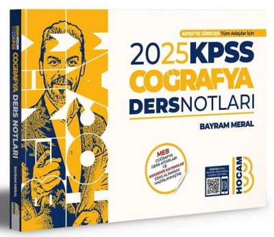 Benim Hocam Yayınları 2025 KPSS Coğrafya Video Ders Notları Vivo Fotokopi Merkezi