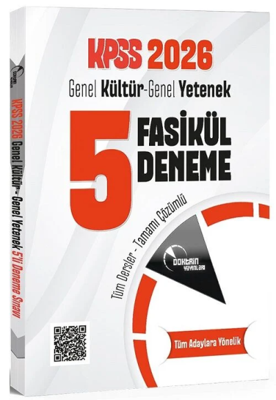 KPSS Genel Yetenek Genel Kültür 5 Deneme Fasikül Çözümlü Doktrin Yayınları Vivo Fotokopi Merkezi