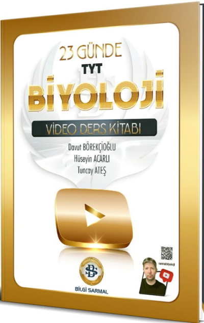 TYT Biyoloji 23 Günde Video Ders Kitabı Bilgi Sarmal Vivo Fotokopi Merkezi