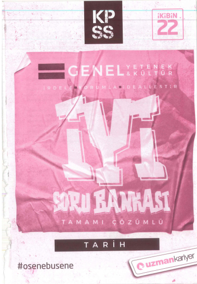 GY GK TARİH İYİ ÇÖZÜMLÜ SORU BANKASI Vivo Fotokopi Merkezi