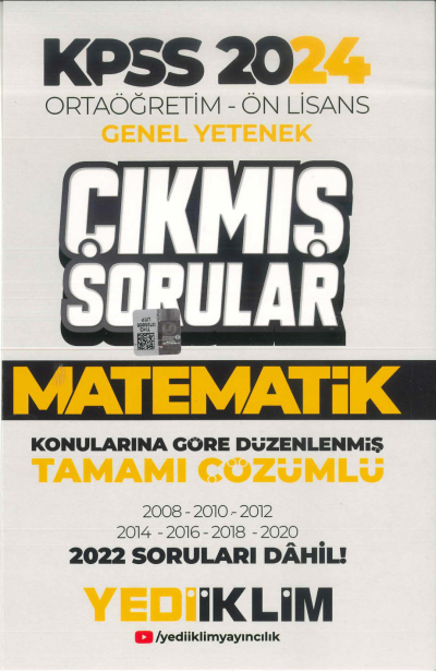 MATEMATİK KONULARINA GÖRE DÜZENLENMİŞ ÇIKMIŞ SORULAR 2008-2022 TAMAMI ÇÖZÜMLÜ Vivo Fotokopi Merkezi