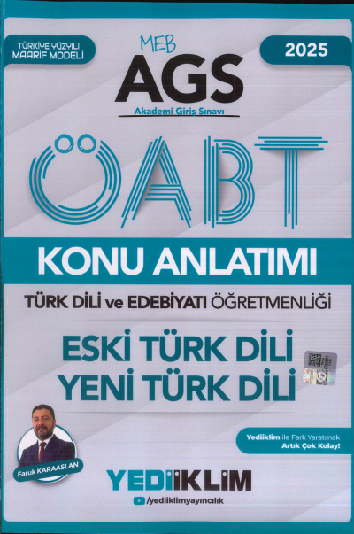 2025 MEB AGS ÖABT Türk Dili ve Edebiyatı Öğretmenliği Eski Türk Dili Yeni Türk Dili Konu Anlatımı Yediiklim Yayınları Vivo Fotokopi Merkezi