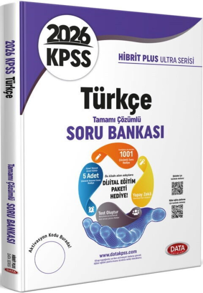 2026 KPSS Türkçe Hibrit Plus Ultra Serisi Karekod Çözümlü Soru Bankası Data Yayınları Vivo Fotokopi Merkezi