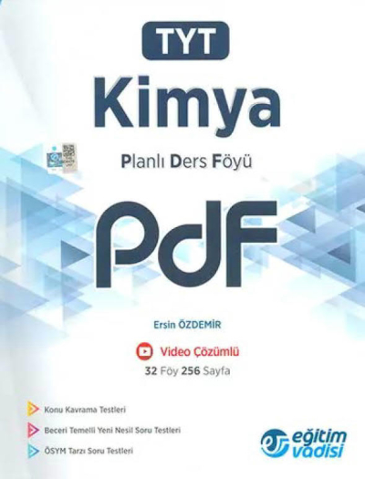 TYT Kimya Planlı Ders Föyü PDF Eğitim Vadisi Yayınları Vivo Fotokopi Merkezi
