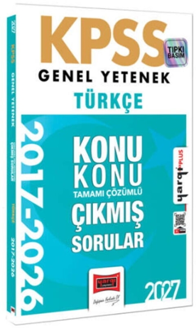 KPSS Genel Yetenek Türkçe Konu Konu Tamamı Çözümlü 10 Yıl Çıkmış Sorular Yargı Yayınevi Vivo Fotokopi Merkezi
