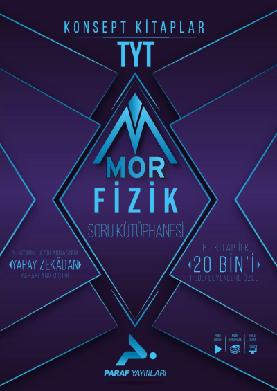 TYT Mor Fizik Soru Kütüphanesi PRF Paraf Yayınları Vivo Fotokopi Merkezi