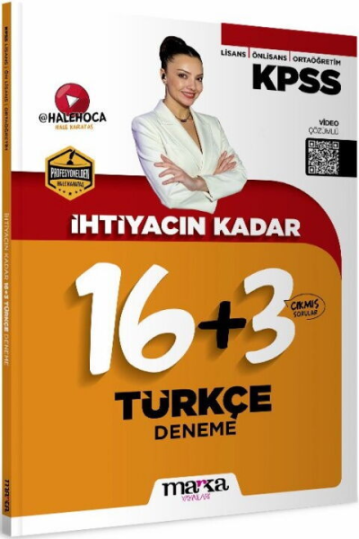 2026 KPSS İhtiyacın Kadar Hale Hoca Türkçe 19 Deneme Marka Yayınları Vivo Fotokopi Merkezi