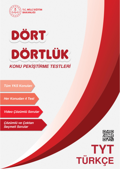 Dört Dörtlük Konu Pekiştirme Testleri TYT Türkçe Vivo Fotokopi Merkezi