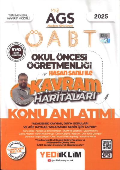 2025 MEB AGS ÖABT Okul Öncesi Öğretmenliği Hasan Sanlı İle Kavram Haritaları Konu Anlatımı Yediiklim Yayınları Vivo Fotokopi Merkezi