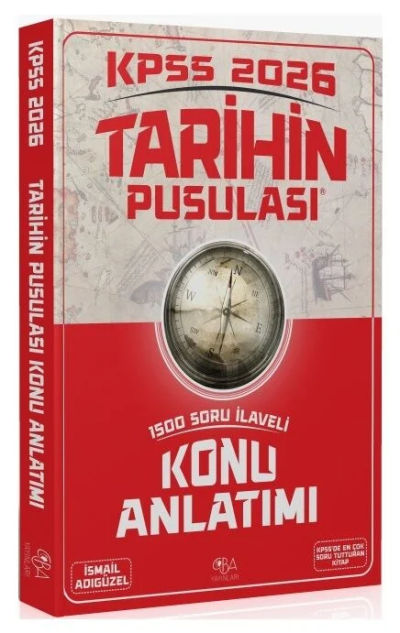 2026 KPSS Tarihin Pusulası Konu Anlatımı İsmail Adıgüzel CBA Yayınları Vivo Fotokopi Merkezi