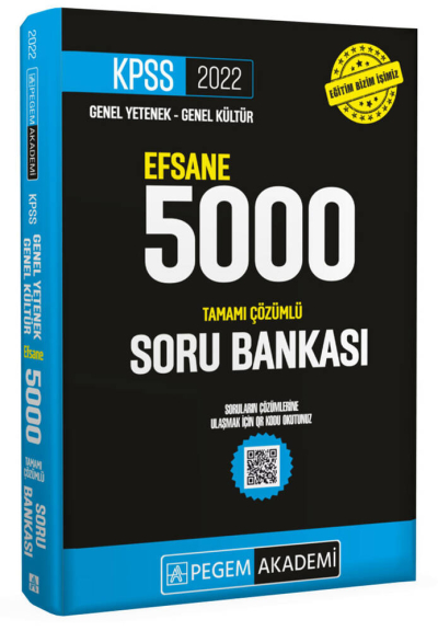 2022 KPSS Genel Yetenek Genel Kültür Efsane 5000 Tamamı Çözümlü Soru Bankası Vivo Fotokopi Merkezi