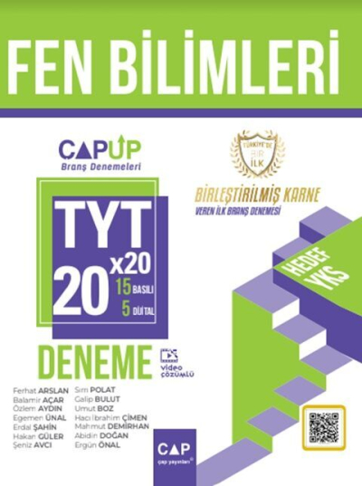 YT Fen Bilimleri 20 x 20 Up Deneme Çap Yayınları