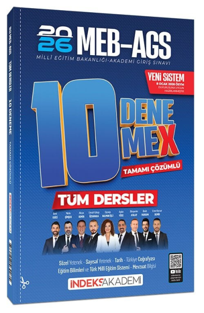 2026 MEB-AGS Tüm Dersler 10 DenemeX Çözümlü İndeks Akademi Yayıncılık Vivo Fotokopi Merkezi