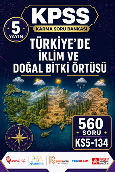 Türkiye’de İklim ve Doğal Bitki Örtüsü 5 Yayın 560 Soru Vivo Fotokopi Merkezi