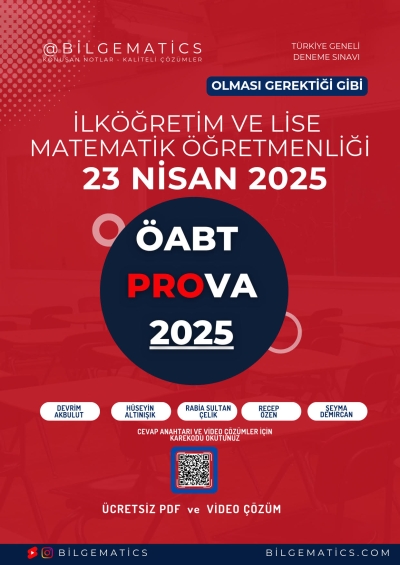 BilgeMatics Hüseyin Hoca ÖABT Matematik Prova 2025