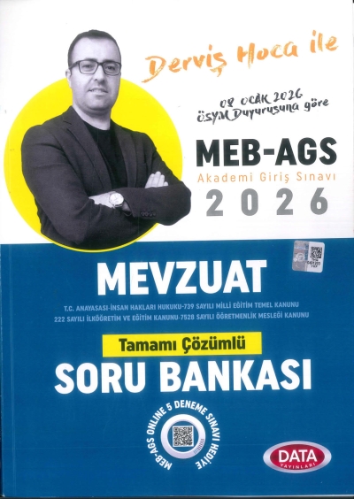 2026 MEB-AGS Mevzuat Soru Bankası Çözümlü Ultra Serisi Data Yayınları Vivo Fotokopi Merkezi