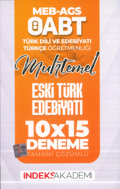 2025 ÖABT MEB-AGS Türk Dili Edebiyatı-Türkçe Eski Türk Edebiyatı 10x15 Deneme Çözümlü İndeks Akademi Yayıncılık Vivo Fotokopi Merkezi