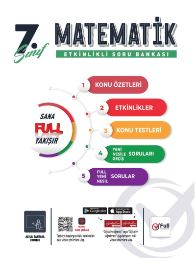 7. Sınıf Matematik Etkinlikli Soru Bankası Sana Full Yakışır Vivo Fotokopi Merkezi