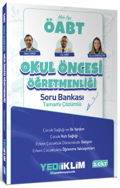 MEB AGS ÖABT Okul Öncesi Öğretmenliği Tamamı Çözümlü Soru Bankası Cilt 2 Yediiklim Yayınları Vivo Fotokopi Merkezi