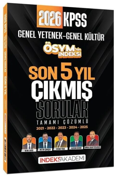 2026 KPSS Genel Yetenek Genel Kültür ÖSYM nin İndeksi Çıkmış Sorular Son 5 Yıl Çözümlü İndeks Akademi Yayıncılık Vivo Fotokopi Merkezi