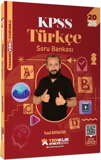 2026 KPSS Türkçe Atölye Soru Bankası Çözümlü - Yusuf Bayraktar Yediiklim Yayınları Vivo Fotokopi Merkezi