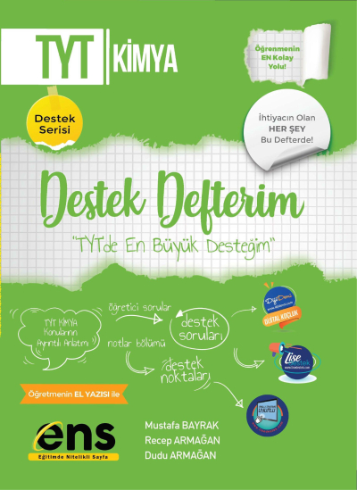 TYT Kimya Destek Defterim ENS Yayıncılık Vivo Fotokopi Merkezi