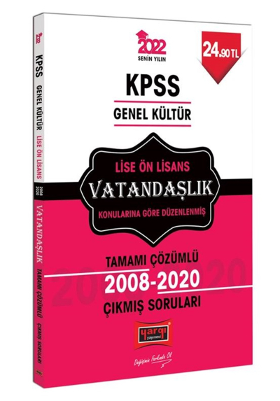 LİSE-ÖNLİSANS VATANDAŞLIK BİLGİSİ ÇÖZÜMLÜ ÇIKMIŞ SORULAR 2008-2020 Vivo Fotokopi Merkezi