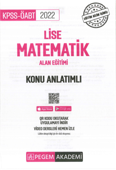 LİSE MATEMATİK ALAN EĞİTİMİ KONU ANLATIMLI Vivo Fotokopi Merkezi