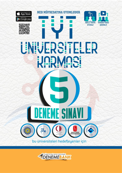 TYT Üniversiteler Karması 5 Deneme Sınavı Deneme Bank Vivo Fotokopi Merkezi