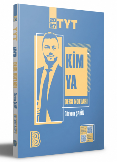 2027 YKS TYT Kimya Ders Notları Görkem Şahin Benim Hocam Yayınları Vivo Fotokopi Merkezi