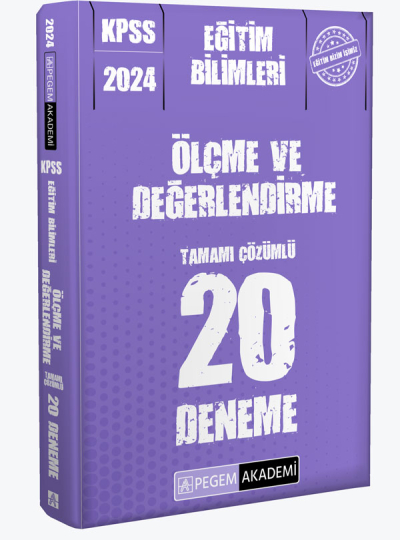 2024 KPSS Eğitim Bilimleri Ölçme ve Değerlendirme 20 Deneme Vivo Fotokopi Merkezi