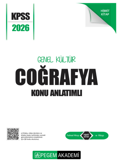 COĞRAFYA 2026 KPSS Genel Yetenek Genel Kültür Lisans Konu Anlatımlı Modüler Set Pegem Yayınları Vivo Fotokopi Merkezi
