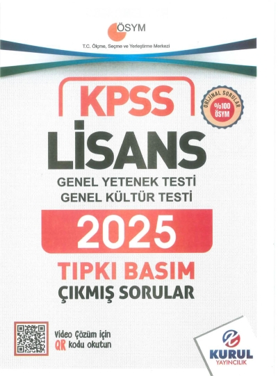 Lisans KPSS Son 5 Sınav GY-GK Çıkmış Sorular Tıpkı Basım Kurul Yayınları (2021-2025) Vivo Fotokopi Merkezi