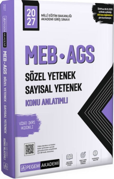 2027 MEB AGS Sözel Yetenek Sayısal Yetenek Konu Anlatımlı Pegem Yayınları Vivo Fotokopi Merkezi
