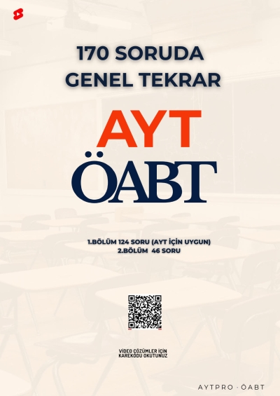 BilgeMatics Hüseyin Hoca ÖABT Matematik 170 Soruda Tekrar (AYT İçin Uygun) Vivo Fotokopi Merkezi
